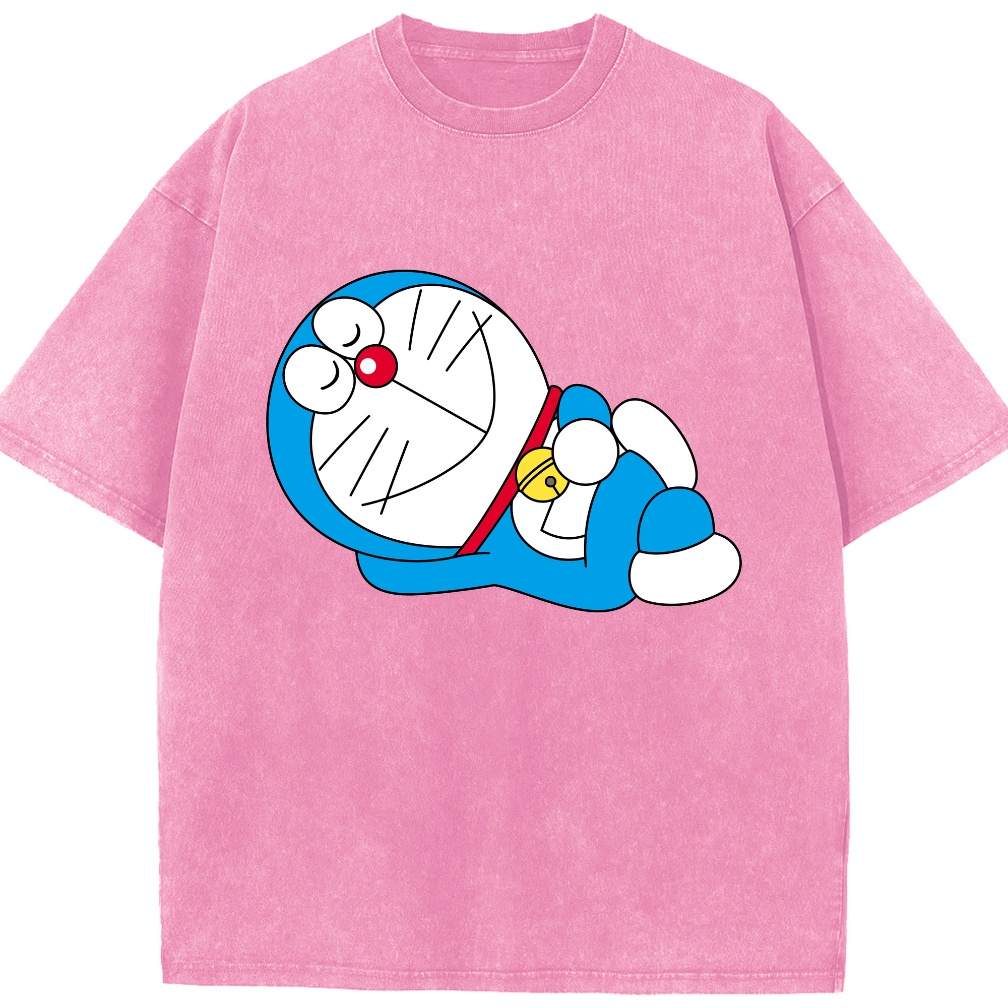 （画像用） ドラえもん Doraemon 綿100% ヴィンテージ風 半袖Tシャツ（フロントプリント）